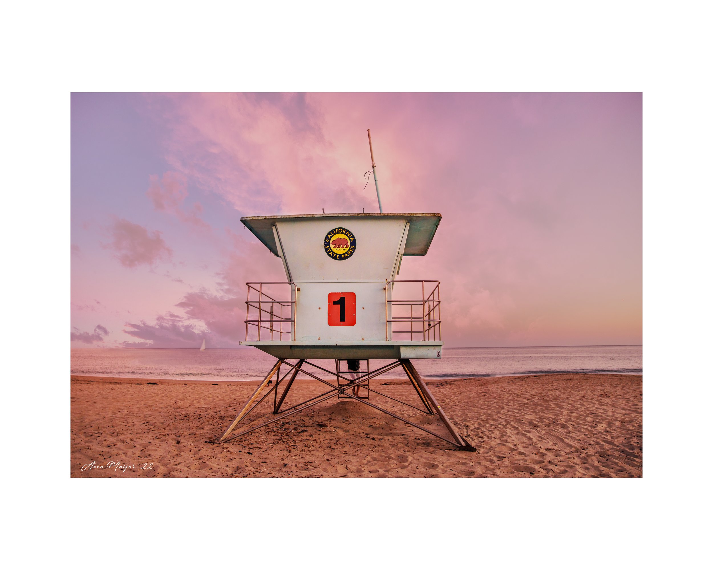 fine art print of santa cruz — Anna Mayer Studios
